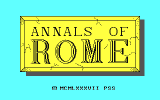 Annals of Rome Title Screen